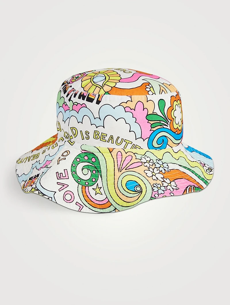 Cotton Bucket Hat Love to Dream Print