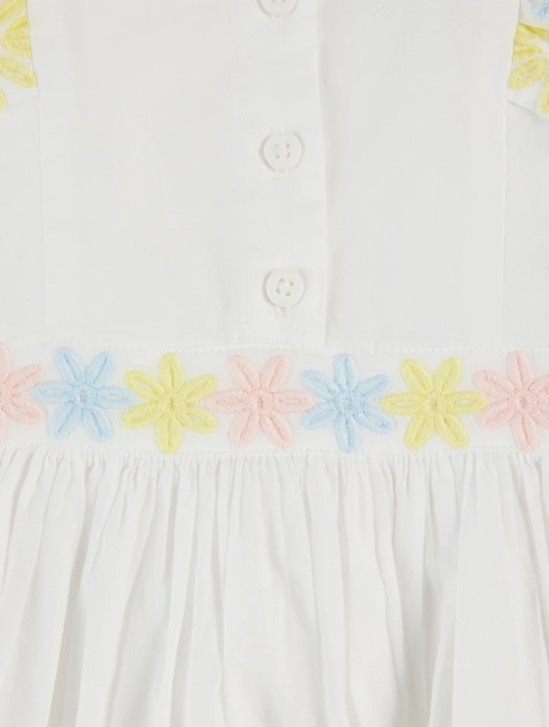 Flower Crochet Cotton Dress