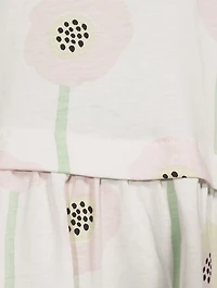 Cotton Jersey Dress Floral Print