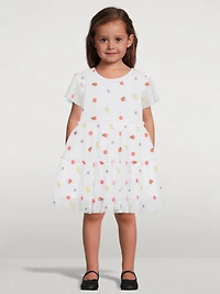 Floral Print Tulle Dress