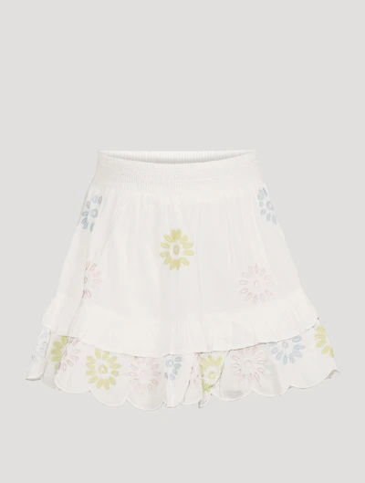 Cotton Skirt With Embroidery