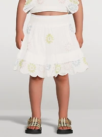 Cotton Skirt With Embroidery