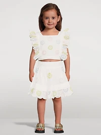 Cotton Skirt With Embroidery