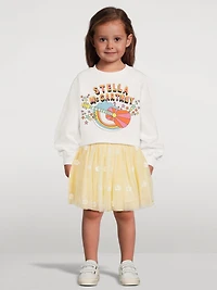 Daisy Embroidery Tulle Skirt