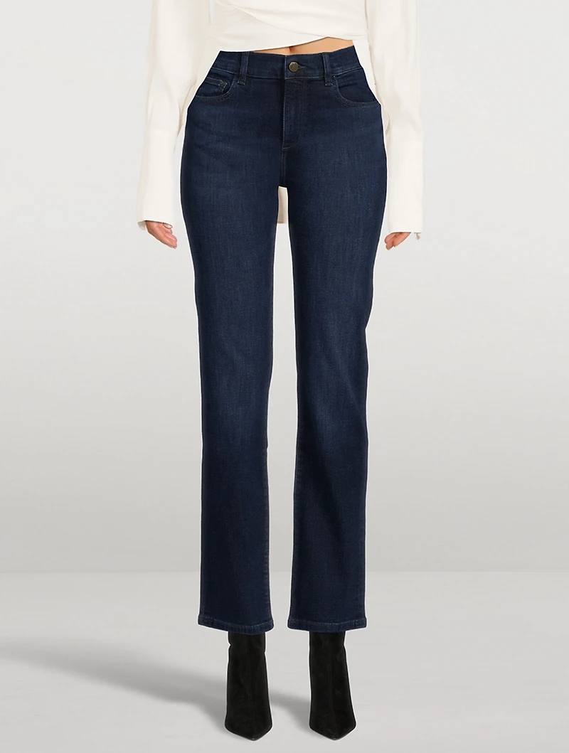 Mara Mid-Rise Straight Jeans