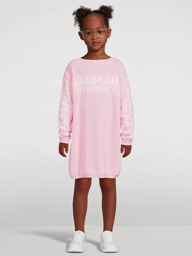 Kids Cotton And Cashmere Sweater Dress