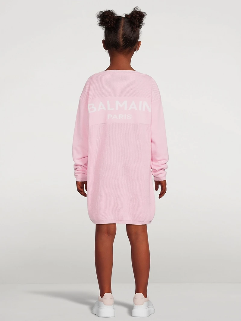 Kids Cotton And Cashmere Sweater Dress