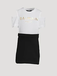 Kids Cotton Cold-Shoulder Dress
