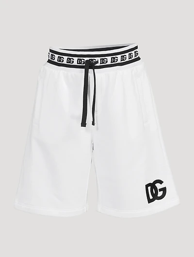 Jersey Shorts With Logo Embroidery