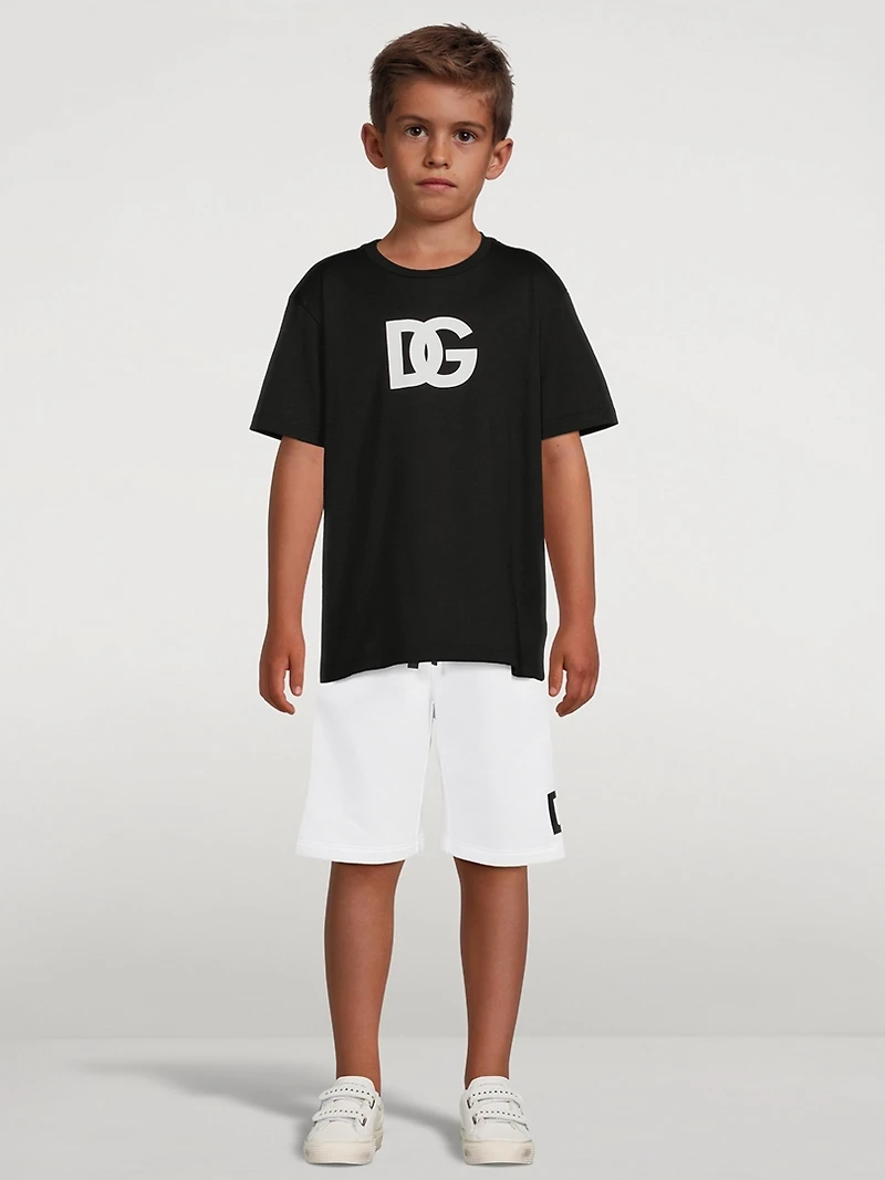 Jersey Shorts With Logo Embroidery