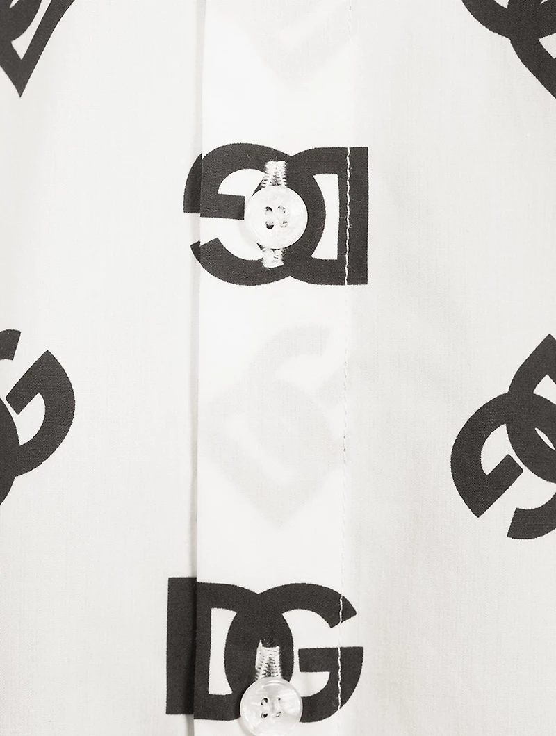 Cotton Short-Sleeve Shirt Logo Print