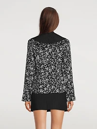 Jacquard Organza Beaded Collar