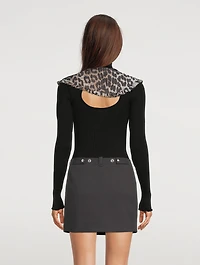 3D Jacquard Frill Collar