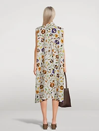 Linen Shirtdress Floral Print