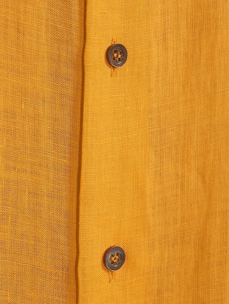 Linen Long A-Line Shirt