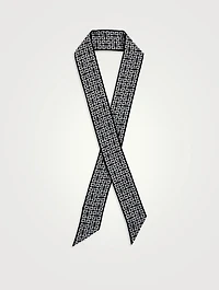Long Skinny Scarf In 4G Monogram Print