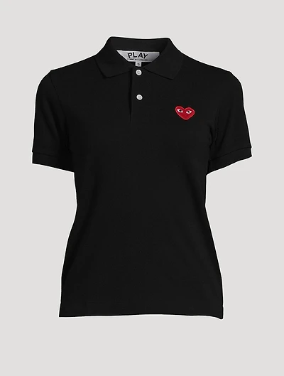 Small Embroidered Heart Polo Shirt