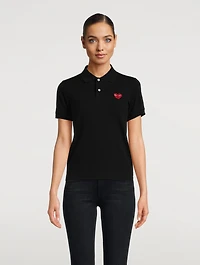 Small Embroidered Heart Polo Shirt