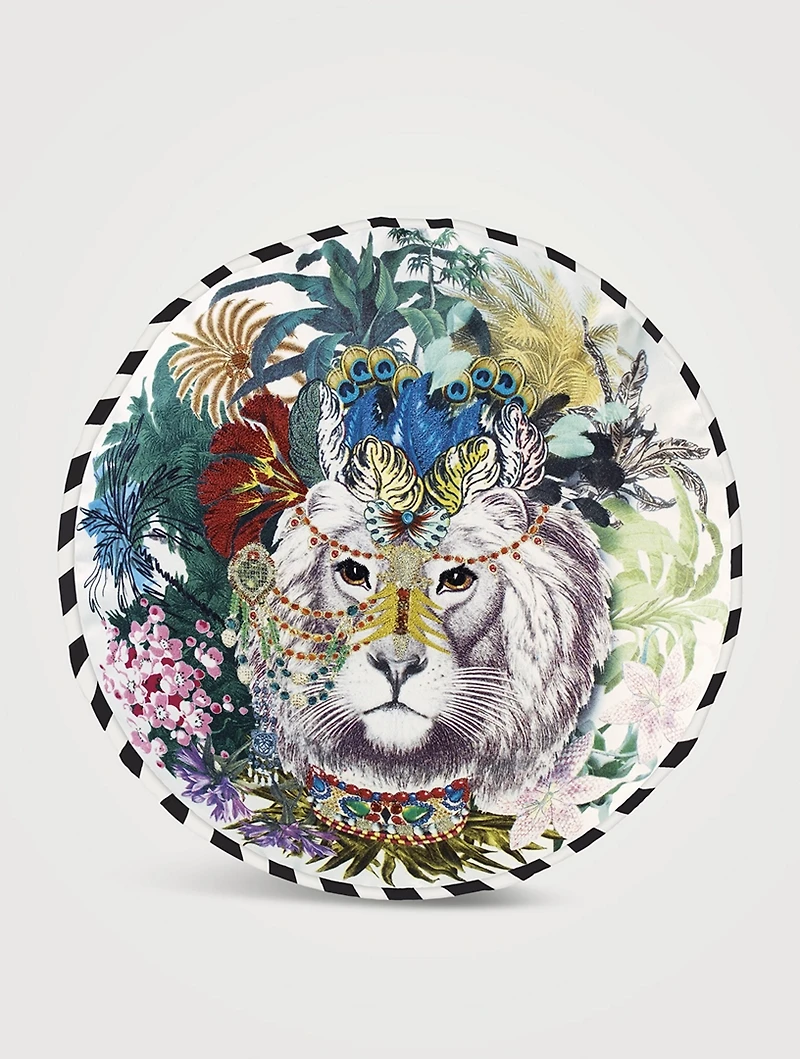 Jungle King Opiat Round Cushion