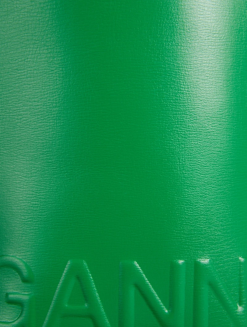 Small Banner Leather Crossbody Bag