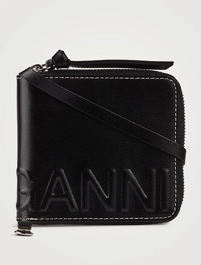 Banner Leather Necklace Wallet
