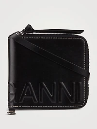 Banner Leather Necklace Wallet
