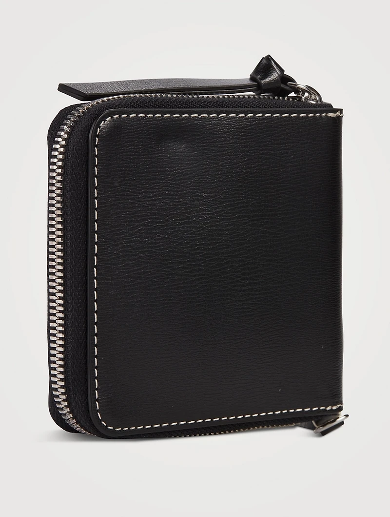 Banner Leather Necklace Wallet