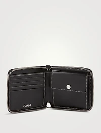 Banner Leather Necklace Wallet