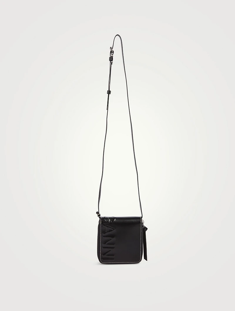 Banner Leather Necklace Wallet