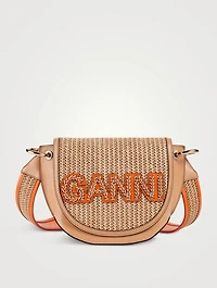 Banner Raffia Saddle Bag