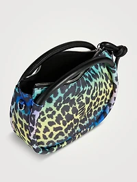 Mini Knot Shoulder Bag In Leopard Print
