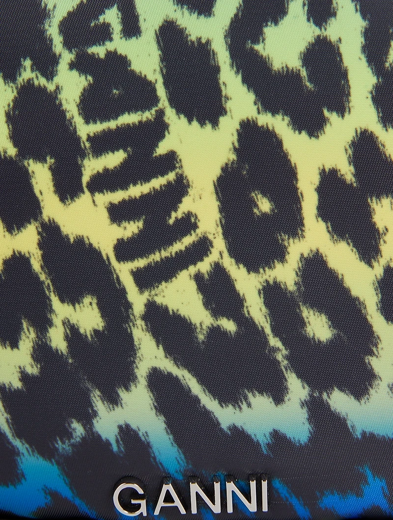 Mini Knot Shoulder Bag In Leopard Print