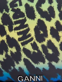 Mini Knot Shoulder Bag In Leopard Print