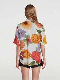 Aries Short-Sleeve Shirt Floral Print