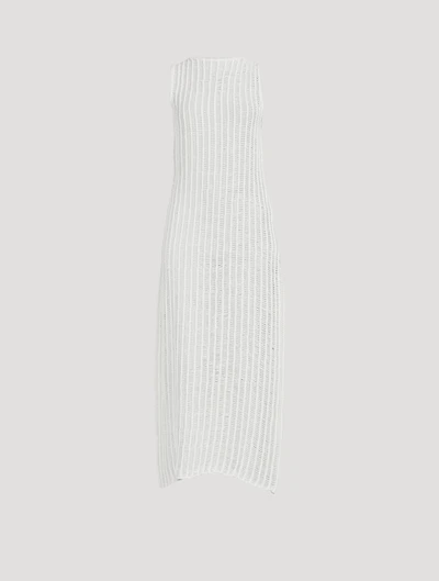 Cotton Crochet Backless Dress