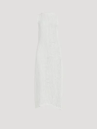 Cotton Crochet Backless Dress