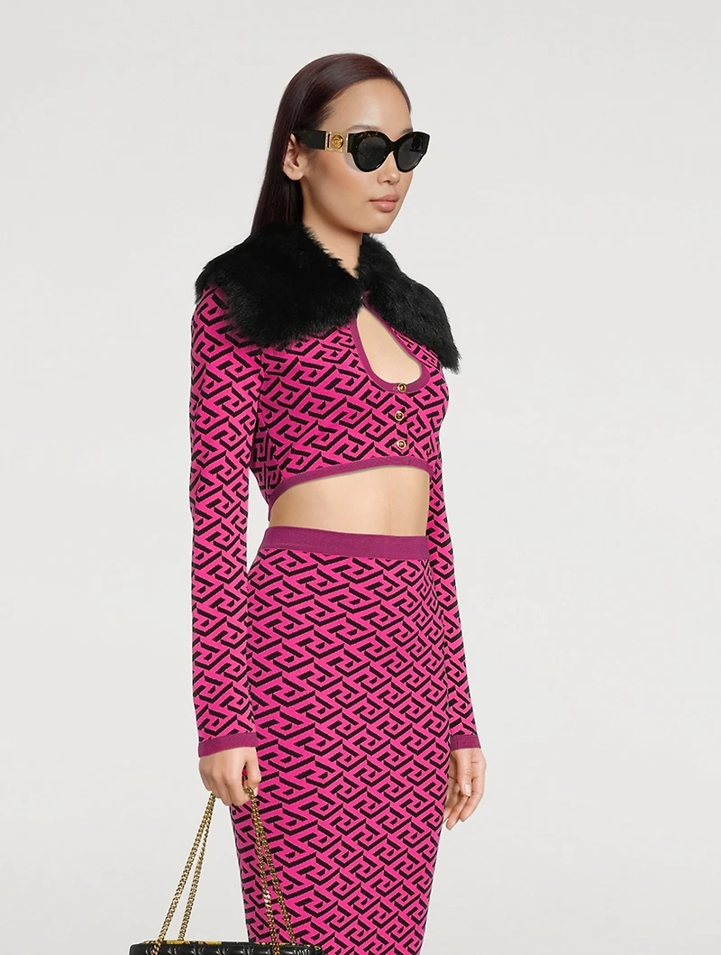 Medusa Cat Eye Sunglasses With Crystals