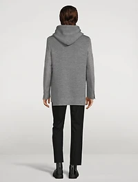 Wool Cashmere And Silk Knit-Back Jacket