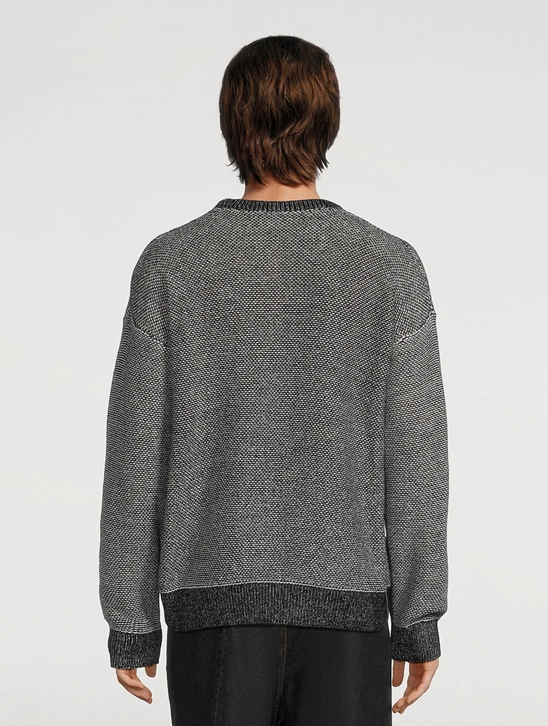 Anagram Wool Jacquard Sweater