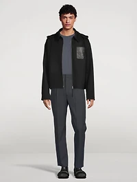Tapered Cotton Chino Pants