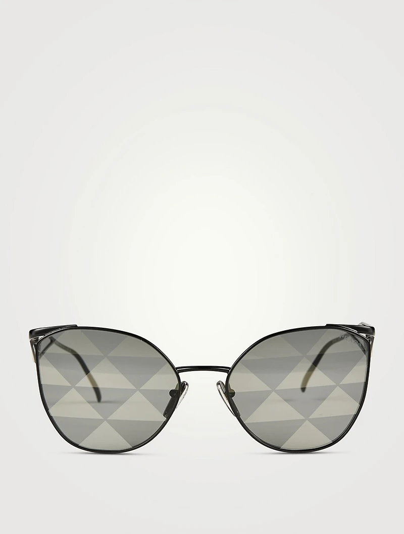 Symbole Cat Eye Triangle Lens Sunglasses