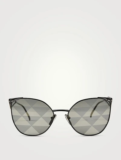 Symbole Cat Eye Triangle Lens Sunglasses