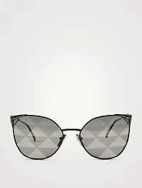 Symbole Cat Eye Triangle Lens Sunglasses