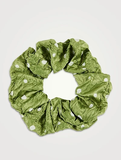 Crinkled Satin Scrunchie