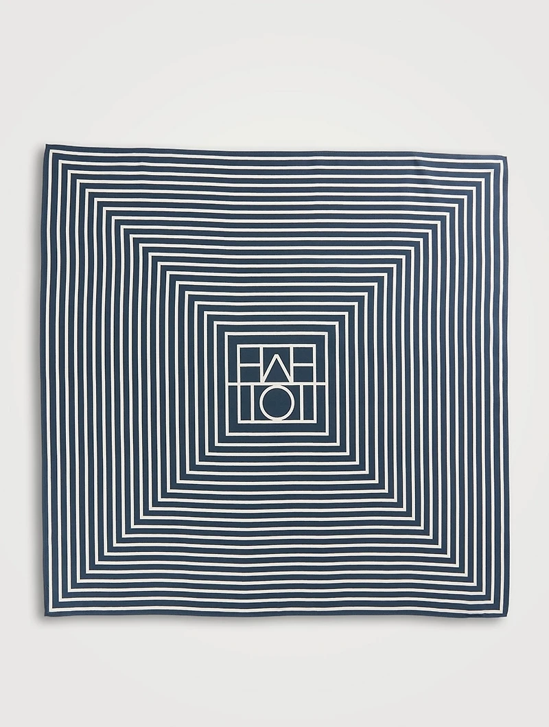 Silk Signature Monogram Scarf