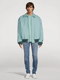 Wool Padded Bomber Jacket