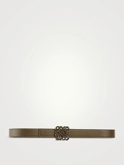 Inflated Anagram Leather Belt