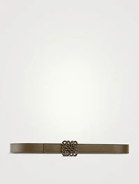 Inflated Anagram Leather Belt