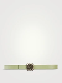 Inflated Anagram Leather Belt
