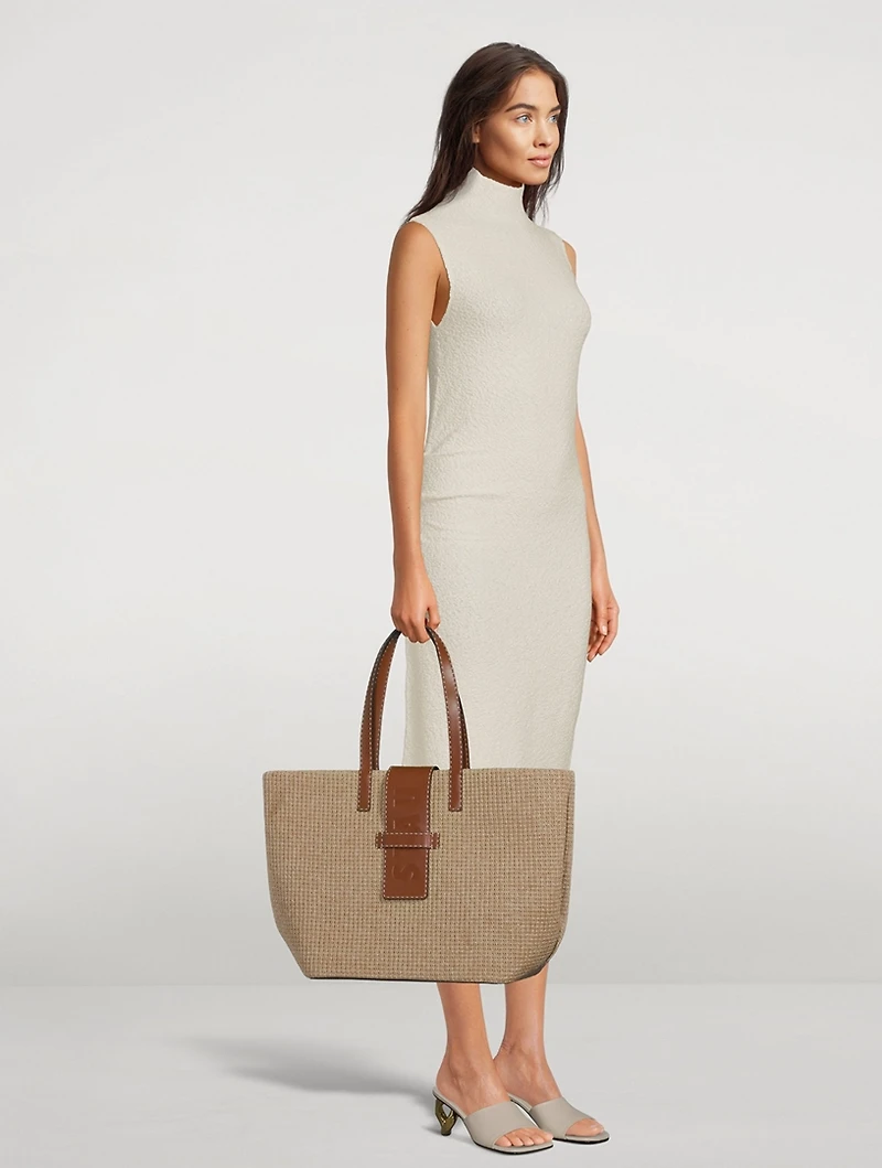 Mercato Raffia Tote Bag